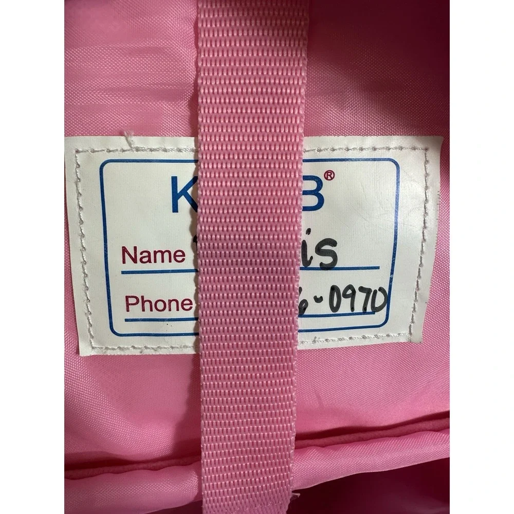 KLFVB Pink Flip Sequins White Kitten Kitty Cat Backpack 16